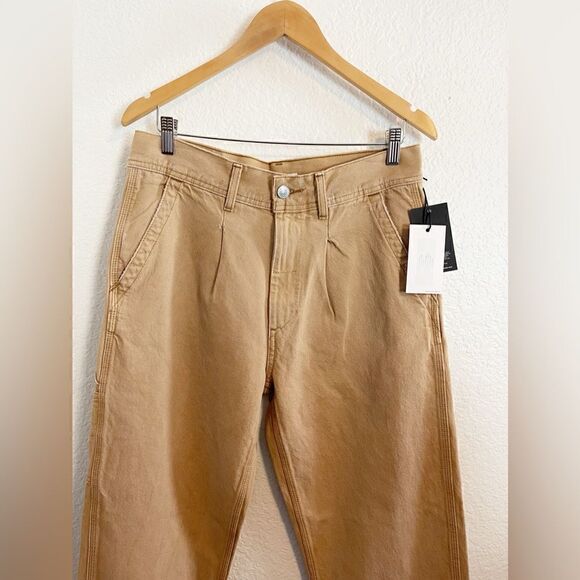 RE/DONE utility cargo jeans khaki Size 26 see measurements Straight Leg - Picture 6 of 11